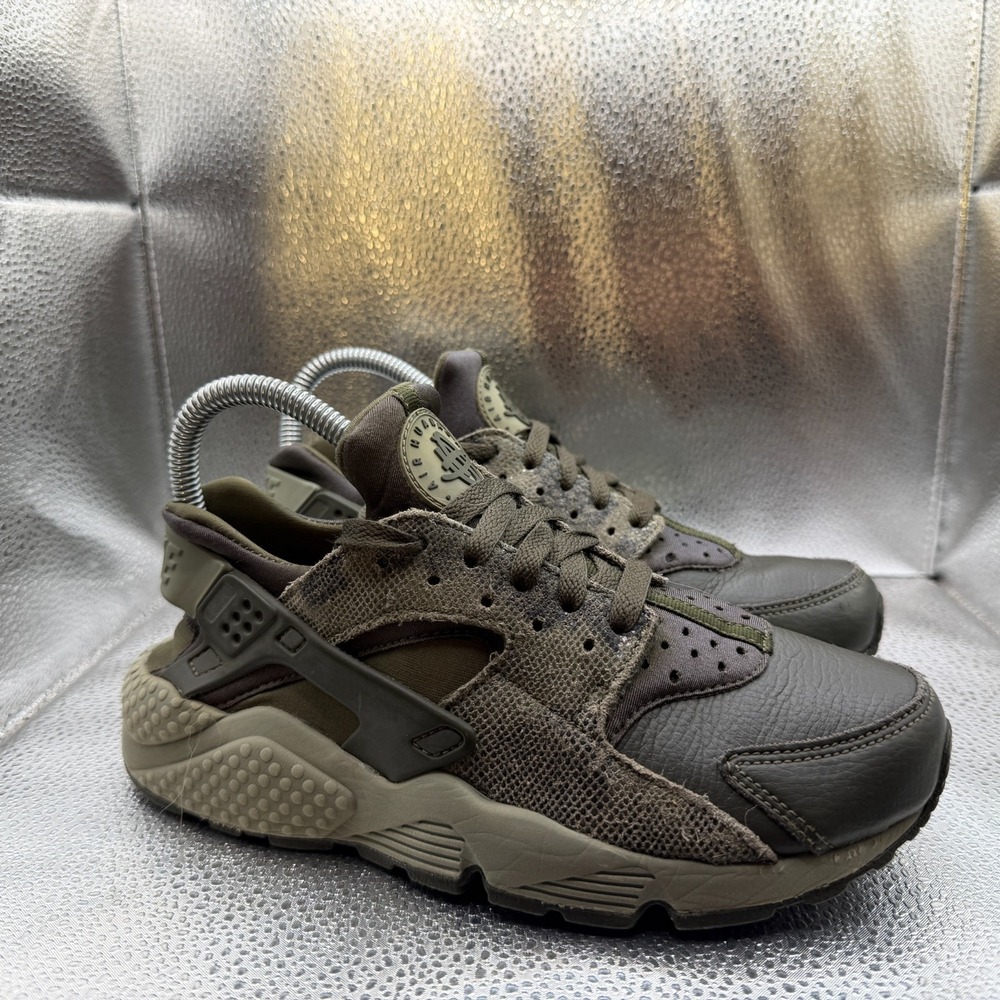 Size‎ 7 Nike Air Huarache Run Premium Python Cargo Khaki Womens Shoes 683818-302